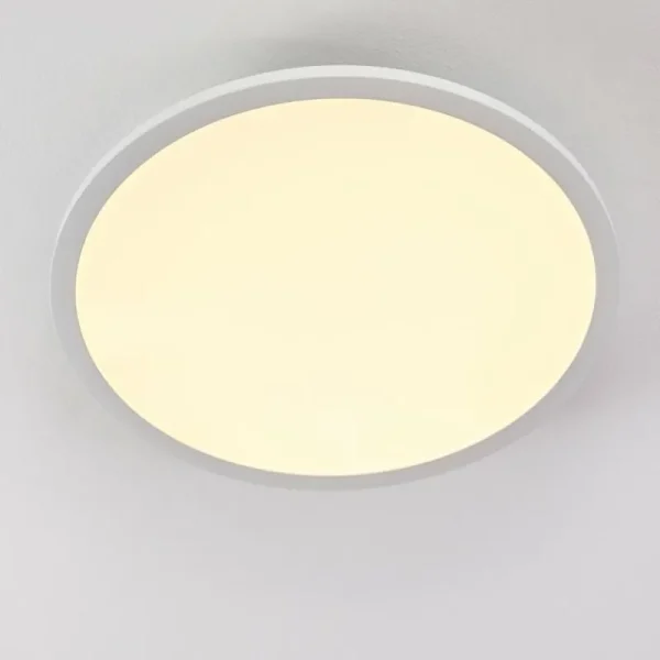 hofstein Plafonnier Ailik LED Blanc, 1 lumière, Télécommandes* Lampes Modernes