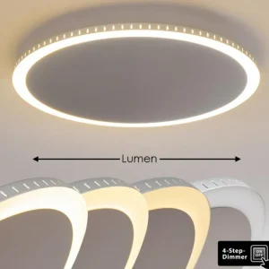 hofstein Plafonnier Aitrach LED Argenté, Blanc, 1 lumière* Lampes Modernes