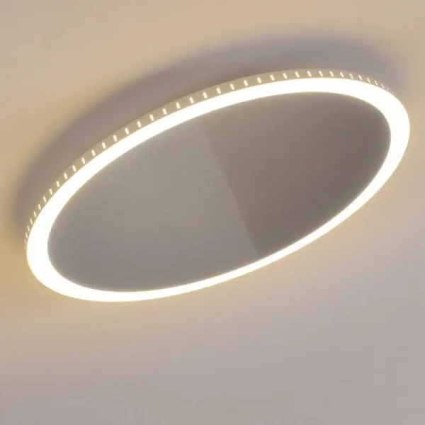 hofstein Plafonnier Aitrach LED Argenté, Blanc, 1 lumière* Lampes Modernes