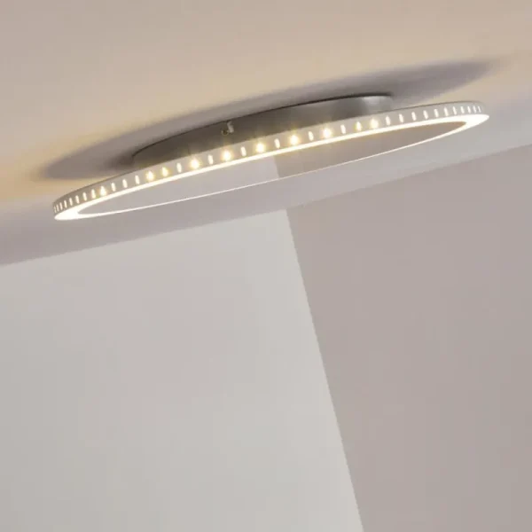 hofstein Plafonnier Aitrach LED Argenté, Blanc, 1 lumière* Lampes Modernes