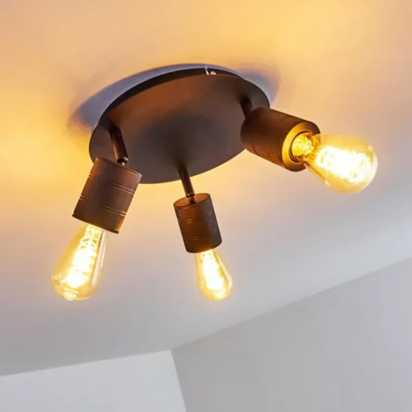 hofstein Plafonnier Ajaccio Noir, 3 lumières* Lampes Modernes