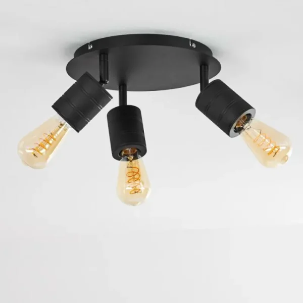 hofstein Plafonnier Ajaccio Noir, 3 lumières* Lampes Modernes