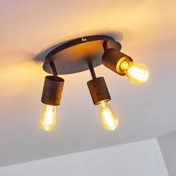 hofstein Plafonnier Ajaccio Noir, 3 lumières* Lampes Modernes
