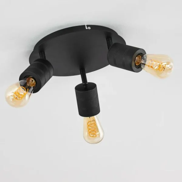 hofstein Plafonnier Ajaccio Noir, 3 lumières* Lampes Modernes