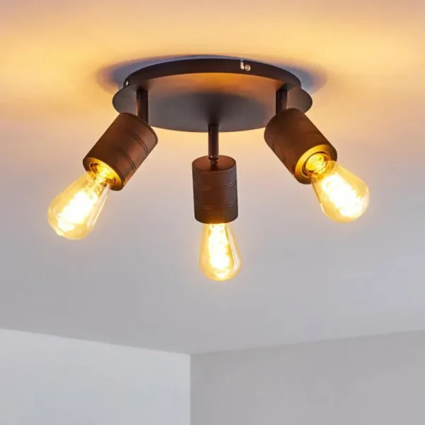 hofstein Plafonnier Ajaccio Noir, 3 lumières* Lampes Modernes