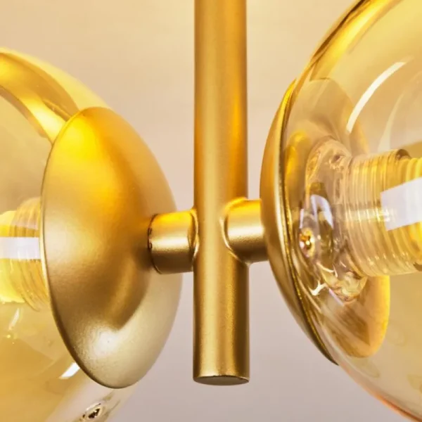 hofstein Plafonnier Alden Laiton, 2 lumières* Lampes En Verre