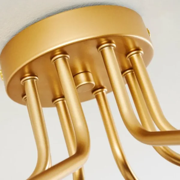 hofstein Plafonnier Alden Laiton, 8 lumières* Lampes En Verre