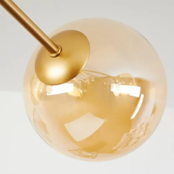 hofstein Plafonnier Alden Laiton, 8 lumières* Lampes En Verre