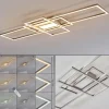 hofstein Plafonnier Alsterbro LED Nickel mat, 1 lumière, Télécommandes* Lampes Modernes