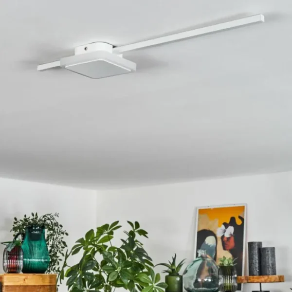 hofstein Plafonnier Amdal LED Blanc, 2 lumières* Lampes Modernes