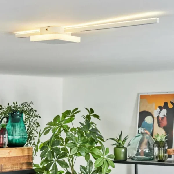 hofstein Plafonnier Amdal LED Blanc, 2 lumières* Lampes Modernes