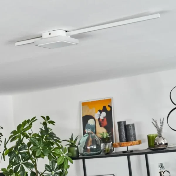 hofstein Plafonnier Amdal LED Blanc, 2 lumières* Lampes Modernes