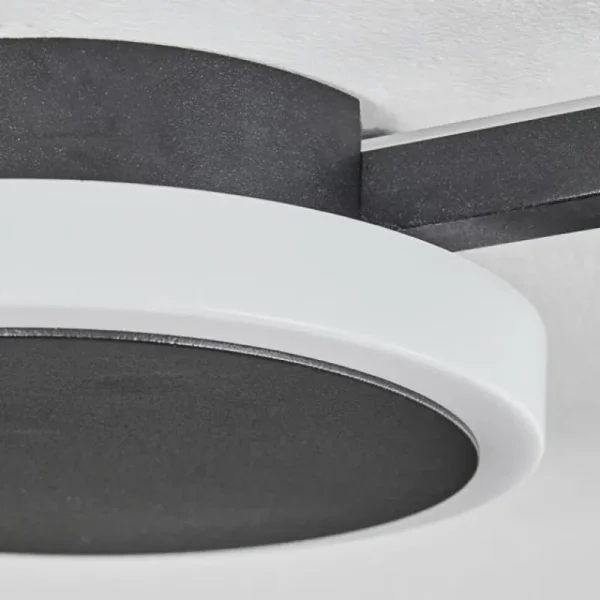 hofstein Plafonnier Amdal LED Noir, 2 lumières* Lampes Modernes