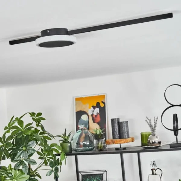 hofstein Plafonnier Amdal LED Noir, 2 lumières* Lampes Modernes