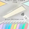 hofstein Plafonnier Antria LED Blanc, 1 lumière, Télécommandes, Changeur de couleurs* Lampes Modernes