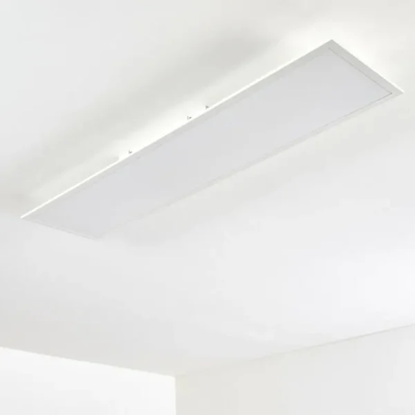 hofstein Plafonnier Antria LED Blanc, 1 lumière, Télécommandes, Changeur de couleurs* Lampes Modernes