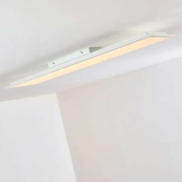hofstein Plafonnier Antria LED Blanc, 1 lumière, Télécommandes, Changeur de couleurs* Lampes Modernes