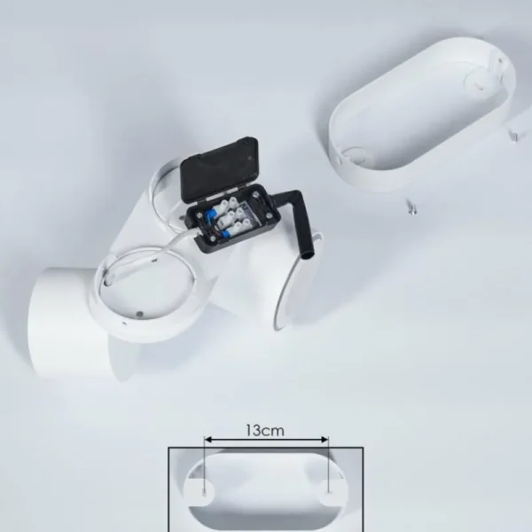 hofstein Plafonnier Appleton LED Blanc, 2 lumières* Lampes Modernes