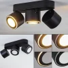 hofstein Plafonnier Appleton LED Noir, 3 lumières* Lampes Modernes