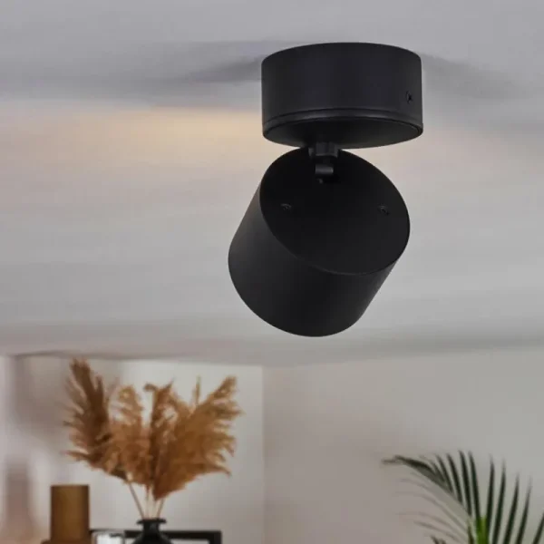 hofstein Plafonnier Appleton LED Noir, 1 lumière* Lampes Modernes