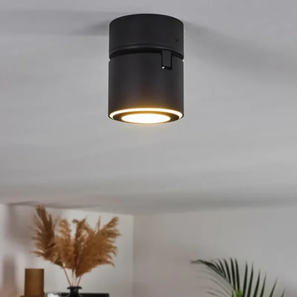 hofstein Plafonnier Appleton LED Noir, 1 lumière* Lampes Modernes