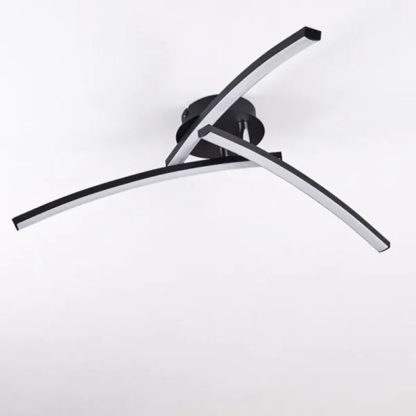 hofstein Plafonnier Aringa LED Noir, 1 lumière* Lampes Modernes