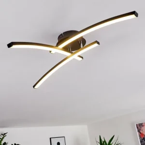 hofstein Plafonnier Aringa LED Noir, 1 lumière* Lampes Modernes