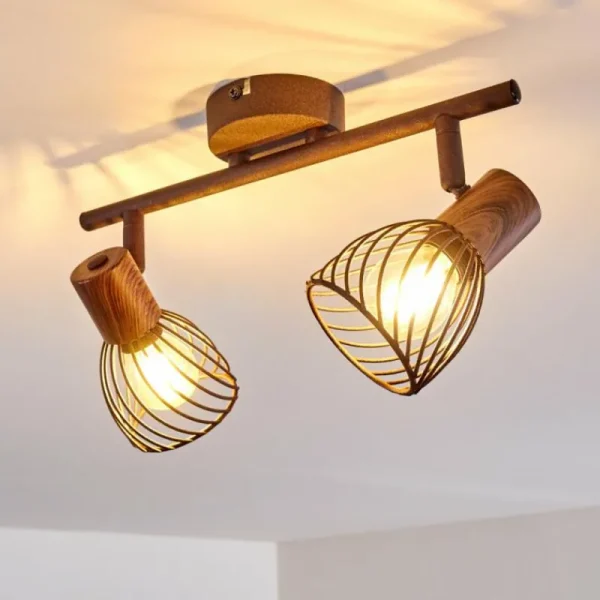 hofstein Plafonnier Arjen Rouille, 2 lumières* Lampes Modernes