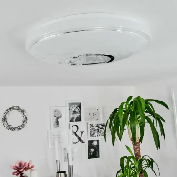 hofstein Plafonnier Auxerre LED Blanc, 1 lumière* Lampes Modernes