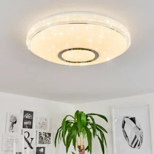 hofstein Plafonnier Auxerre LED Blanc, 1 lumière* Lampes Modernes