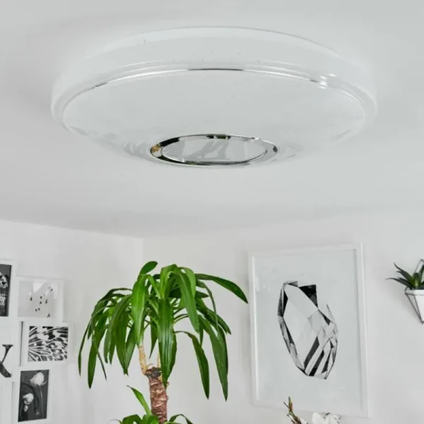 hofstein Plafonnier Auxerre LED Blanc, 1 lumière* Lampes Modernes