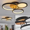 hofstein Plafonnier Avelal LED Brun, Couleur bois, Noir, 1 lumière* Lampes Modernes