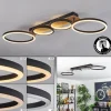 hofstein Plafonnier Avelal LED Brun, Couleur bois, Noir, 1 lumière* Lampes Modernes