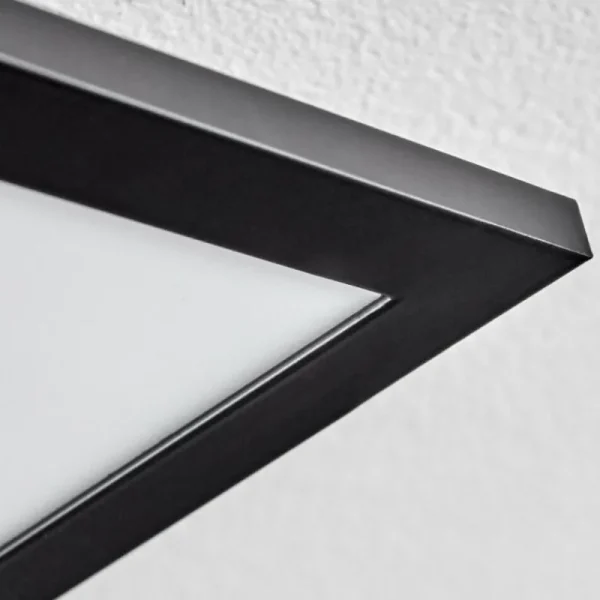 hofstein Plafonnier Avelal LED Brun, Couleur bois, Noir, 1 lumière* Lampes Modernes