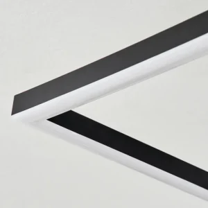 hofstein Plafonnier Avelal LED Brun, Couleur bois, Noir, 1 lumière* Lampes Modernes