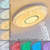 hofstein Plafonnier Avoriaz LED Blanc, 2 lumières, Télécommandes, Changeur de couleurs* Lampes Modernes