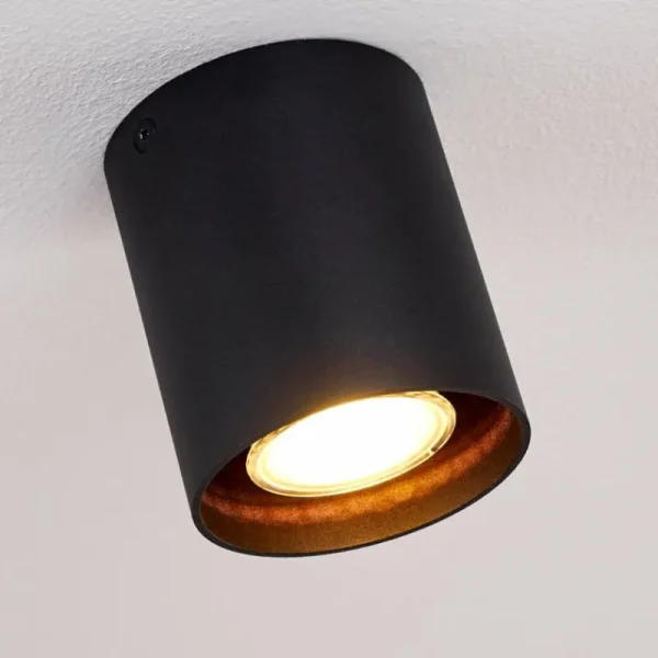 hofstein Plafonnier Awuna Noir, 1 lumière* Lampes Modernes