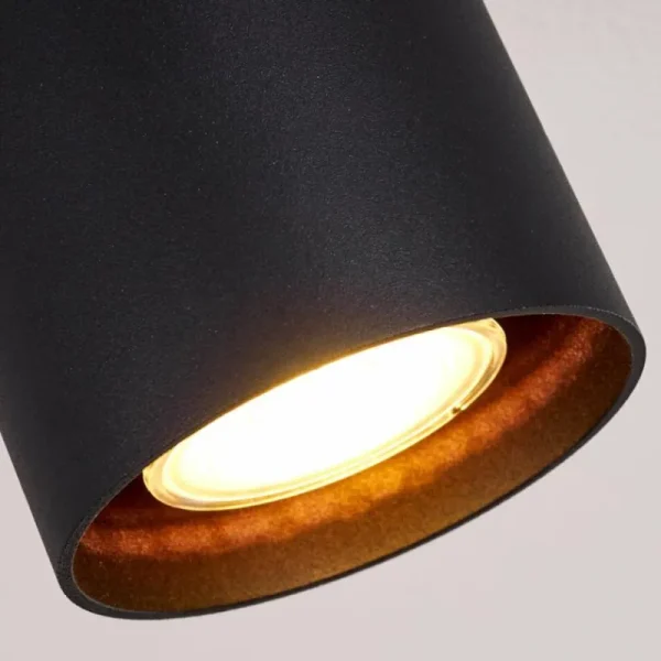 hofstein Plafonnier Awuna Noir, 1 lumière* Lampes Modernes