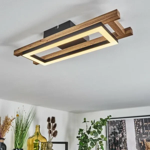 hofstein Plafonnier Ayajasco LED Écru, Noir, 1 lumière* Lampes Modernes