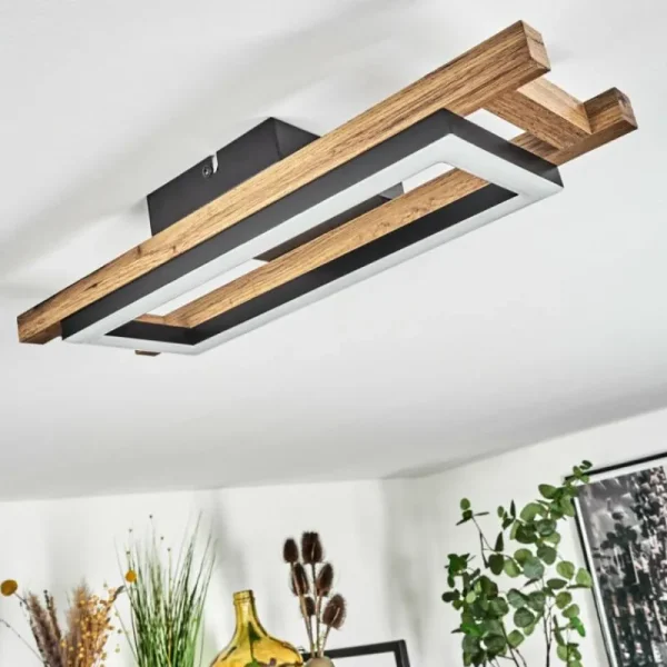 hofstein Plafonnier Ayajasco LED Écru, Noir, 1 lumière* Lampes Modernes
