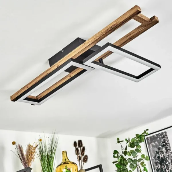 hofstein Plafonnier Ayajasco LED Écru, Noir, 1 lumière* Lampes Modernes