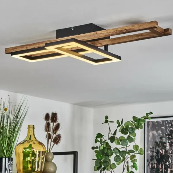 hofstein Plafonnier Ayajasco LED Écru, Noir, 1 lumière* Lampes Modernes