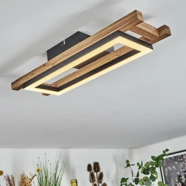 hofstein Plafonnier Ayajasco LED Écru, Noir, 1 lumière* Lampes Modernes
