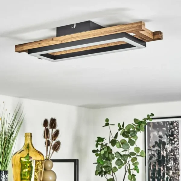 hofstein Plafonnier Ayajasco LED Écru, Noir, 1 lumière* Lampes Modernes