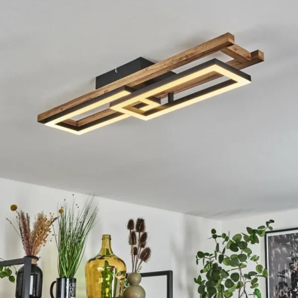 hofstein Plafonnier Ayajasco LED Écru, Noir, 1 lumière* Lampes Modernes
