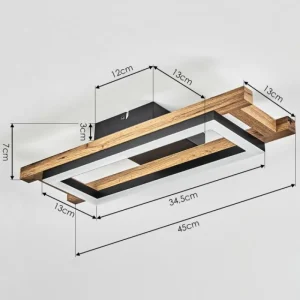 hofstein Plafonnier Ayajasco LED Écru, Noir, 1 lumière* Lampes Modernes