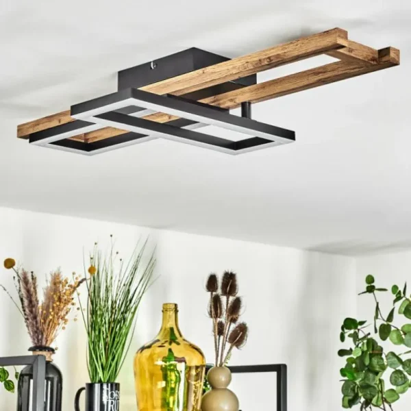 hofstein Plafonnier Ayajasco LED Écru, Noir, 1 lumière* Lampes Modernes