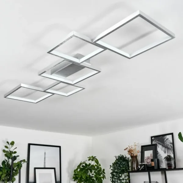 hofstein Plafonnier Bacolod LED Argenté, 1 lumière* Lampes Modernes