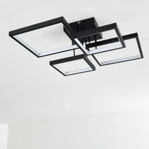 hofstein Plafonnier Bacolod LED Noir, 1 lumière* Lampes Modernes