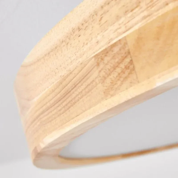 hofstein Plafonnier Bagaha LED Brun, Couleur bois, 1 lumière, Télécommandes* Lampes Modernes